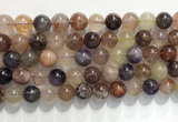 CRU1032 15.5 inches 10mm round mixed rutilated quartz beads wholesale