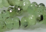 CRU132 15.5 inches 10*14mm faceted rondelle green rutilated quartz beads