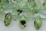 CRU136 15.5 inches 9*17mm marquise green rutilated quartz beads