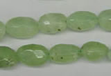 CRU179 9*11mm – 12*18mm faceted nuggets green rutilated quartz beads