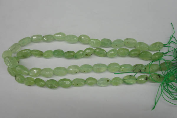 CRU179 9*11mm – 12*18mm faceted nuggets green rutilated quartz beads