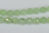 CRU200 15.5 inches 6mm faceted round green rutilated quartz beads