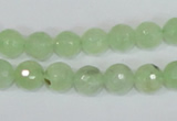 CRU202 15.5 inches 10mm faceted round green rutilated quartz beads