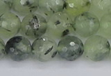 CRU803 15.5 inches 10mm faceted round prehnite gemstone beads