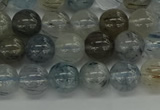 CRU852 15.5 inches 8mm round blue rutilated quartz beads