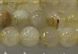 CRU926 15.5 inches 6mm round golden rutilated quartz beads wholesale