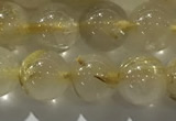 CRU927 15.5 inches 7mm round golden rutilated quartz beads wholesale