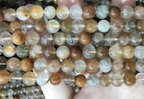 CRU945 15.5 inches 8mm round mixed rutilated quartz beads