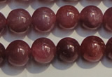 CRZ1008 15.5 inches 6mm - 6.5mm round AA grade natural ruby beads