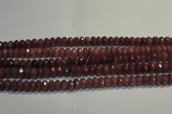 CRZ1013 15.5 inches 3*5mm faceted rondelle A- grade ruby beads