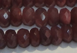 CRZ1021 15.5 inches 3*5mm faceted rondelle A+ grade ruby beads