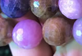 CRZ1134 15.5 inches 12mm faceted round ruby sapphire beads