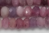 CRZ1151 15.5 inches 3.5*5.5mm faceted rondelle natural ruby beads