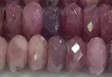 CRZ1154 15.5 inches 5*9mm faceted rondelle natural ruby beads