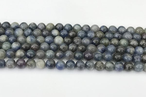 CRZ1164 15.5 inches 9mm round ruby sapphire gemstone beads