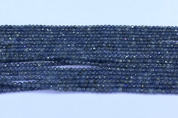 CRZ1170 15 inches 2mm faceted round sapphire beads