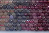 CRZ1202 15 inches 2mm faceted round ruby sapphire beads