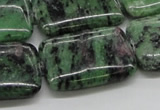 CRZ19 15.5 inches 22*30mm rectangle ruby zoisite gemstone beads