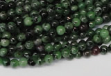 CRZ20 15.5 inches 4mm round ruby zoisite gemstone beads