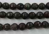 CRZ202 15.5 inches 8mm faceted round ruby zoisite gemstone beads