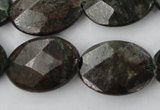 CRZ227 15.5 inches 18*25mm faceted oval ruby zoisite gemstone beads