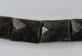 CRZ245 15.5 inches 15*20mm faceted rectangle ruby zoisite gemstone beads