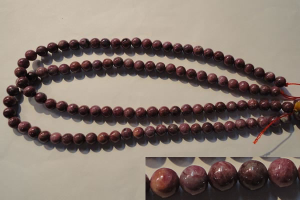 CRZ402 15.5 inches 8mm round natural ruby gemstone beads