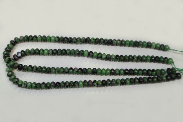 CRZ460 15.5 inches 5*8mm rondelle ruby zoisite gemstone beads