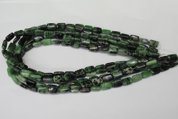 CRZ50 15.5 inches 8*12mm rectangle ruby zoisite gemstone beads