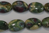 CRZ615 15.5 inches 13*18mm oval New ruby zoisite gemstone beads