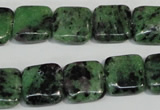 CRZ65 15.5 inches 14*14mm square ruby zoisite gemstone beads