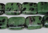 CRZ68 15.5 inches 15*20mm rectangle ruby zoisite gemstone beads