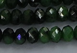 CRZ754 15.5 inches 5*8mm faceted rondelle ruby zoisite beads