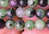 CRZ770 15.5 inches 4mm round ruby zoisite beads wholesale