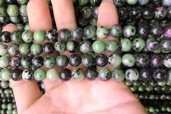 CRZ772 15.5 inches 8mm round ruby zoisite beads wholesale