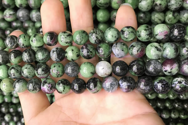 CRZ773 15.5 inches 10mm round ruby zoisite beads wholesale