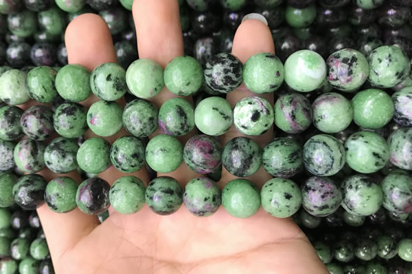 CRZ774 15.5 inches 12mm round ruby zoisite beads wholesale