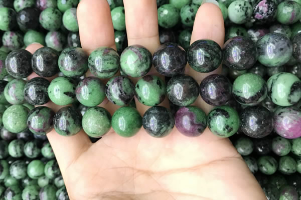 CRZ775 15.5 inches 14mm round ruby zoisite beads wholesale