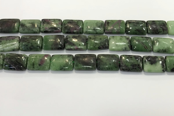 CRZ794 15.5 inches 15*20mm rectangle ruby zoisite gemstone beads