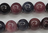 CRZ802 15.5 inches 10mm round natural ruby sapphire beads