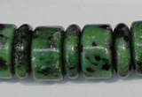 CRZ84 15.5 inches 5*16mm & 10*16mm rondelle ruby zoisite gemstone beads