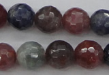 CRZ882 15.5 inches 8mm faceted round natural ruby sapphire beads