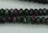 CRZ920 15.5 inches 5*8mm rondelle Chinese ruby zoisite beads