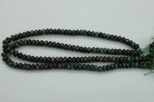 CRZ923 15.5 inches 10*14mm rondelle Chinese ruby zoisite beads