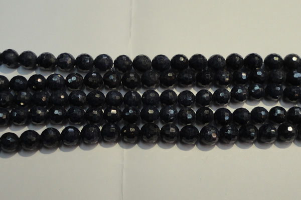 CRZ963 15.5 inches 7mm – 7.8mm faceted round A grade sapphire beads