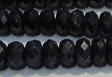 CRZ981 15.5 inches 5*7mm faceted rondelle A+ grade sapphire beads