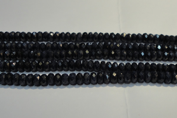 CRZ981 15.5 inches 5*7mm faceted rondelle A+ grade sapphire beads