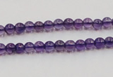 CSA02 15.5 inches 5mm round synthetic amethyst beads wholesale