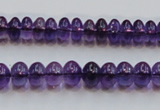 CSA08 15.5 inches 5*8mm rondelle synthetic amethyst beads wholesale