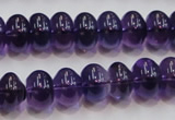 CSA09 15.5 inches 8*12mm rondelle synthetic amethyst beads wholesale